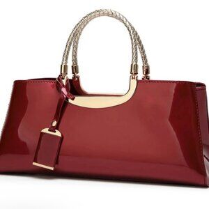 The Selma Glossy Patent Handbag